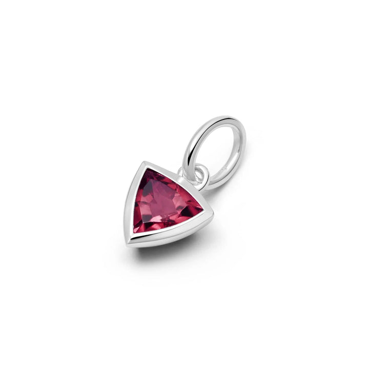 Daisy London Sterling Silver Birthstone Charm Pendant