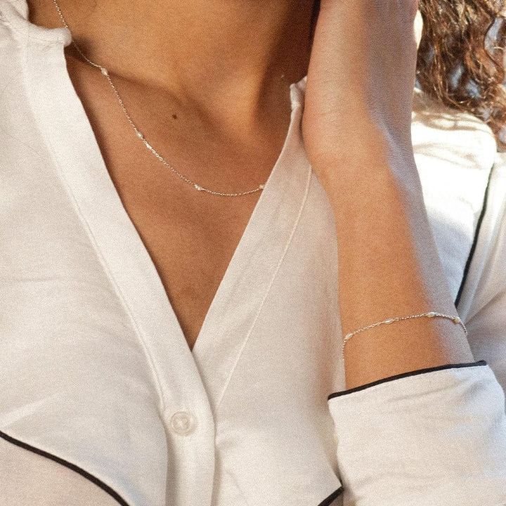 Daisy London Silver Seed Pearl Layering Set - MococoDaisy LondonGSET189_SLVJewellery Sets