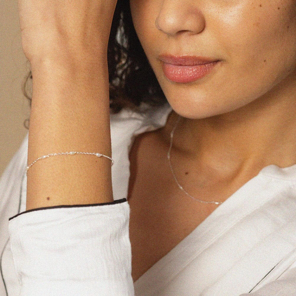 Daisy London Silver Seed Pearl Layering Set - MococoDaisy LondonGSET189_SLVJewellery Sets