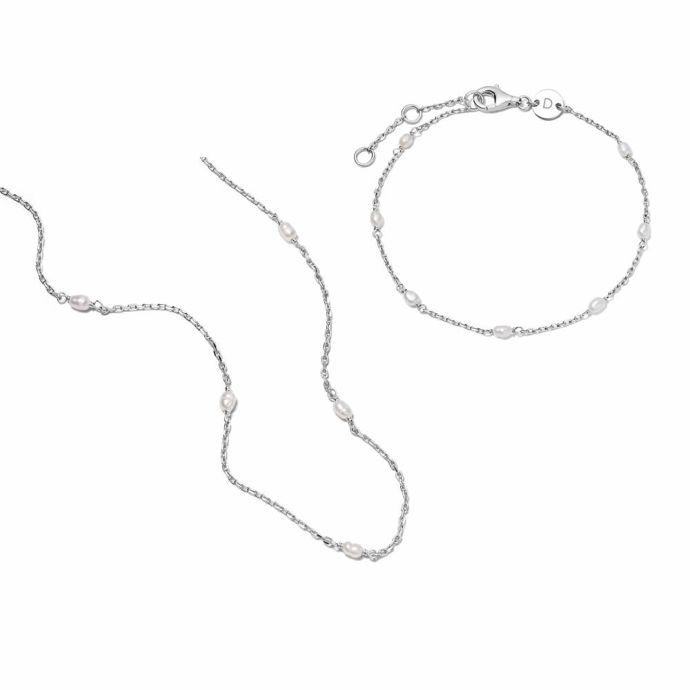 Daisy London Silver Seed Pearl Layering Set - MococoDaisy LondonGSET189_SLVJewellery Sets