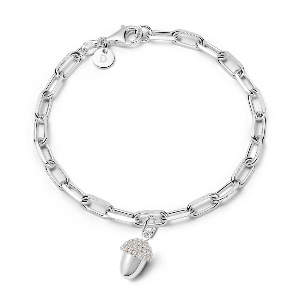 Daisy London Silver Shrimps Acorn Charm Bracelet - MococoDaisy LondonGSET161_SLVBracelets