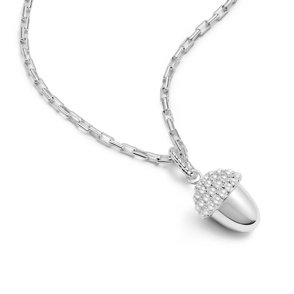 Daisy London Silver Shrimps Acorn Charm Necklace - MococoDaisy LondonSHN005_SLVNecklaces