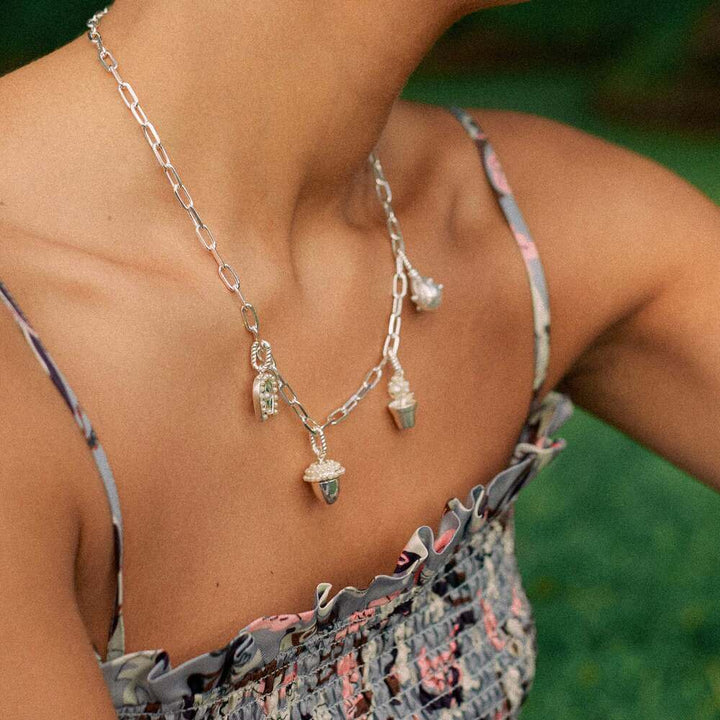 Daisy London Silver Shrimps Acorn Charm Pendant - MococoDaisy LondonSHC004_SLVCharms & Pendants