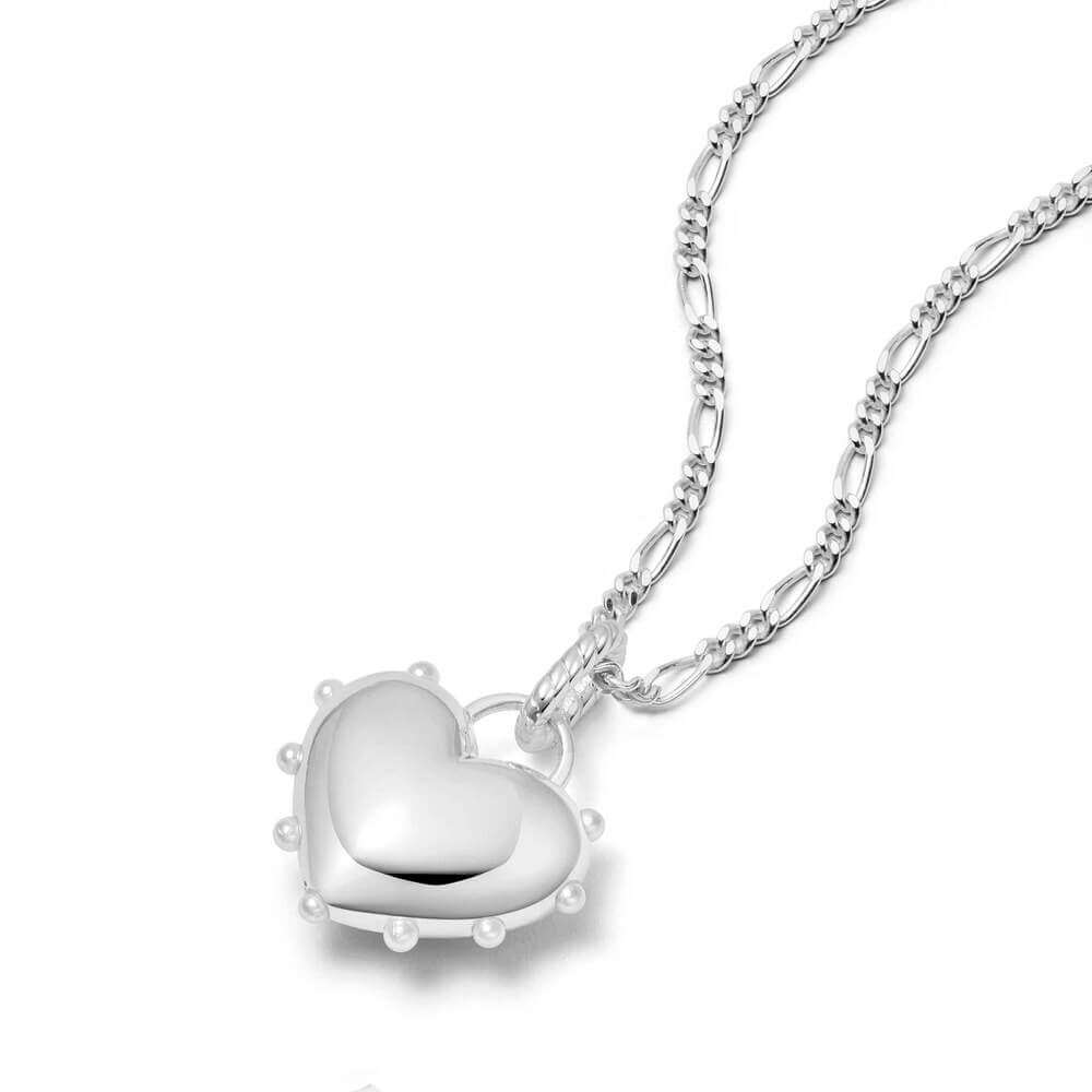 Daisy London Silver Shrimps Chubby Heart Necklace - MococoDaisy LondonSHN013_SLVNecklaces