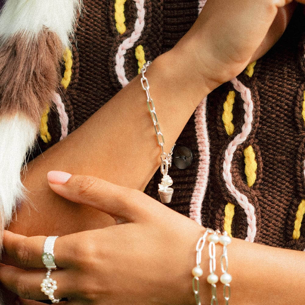 Daisy London Silver Shrimps Chunky Chain Bracelet - MococoDaisy LondonSHBR001_SLVBracelets