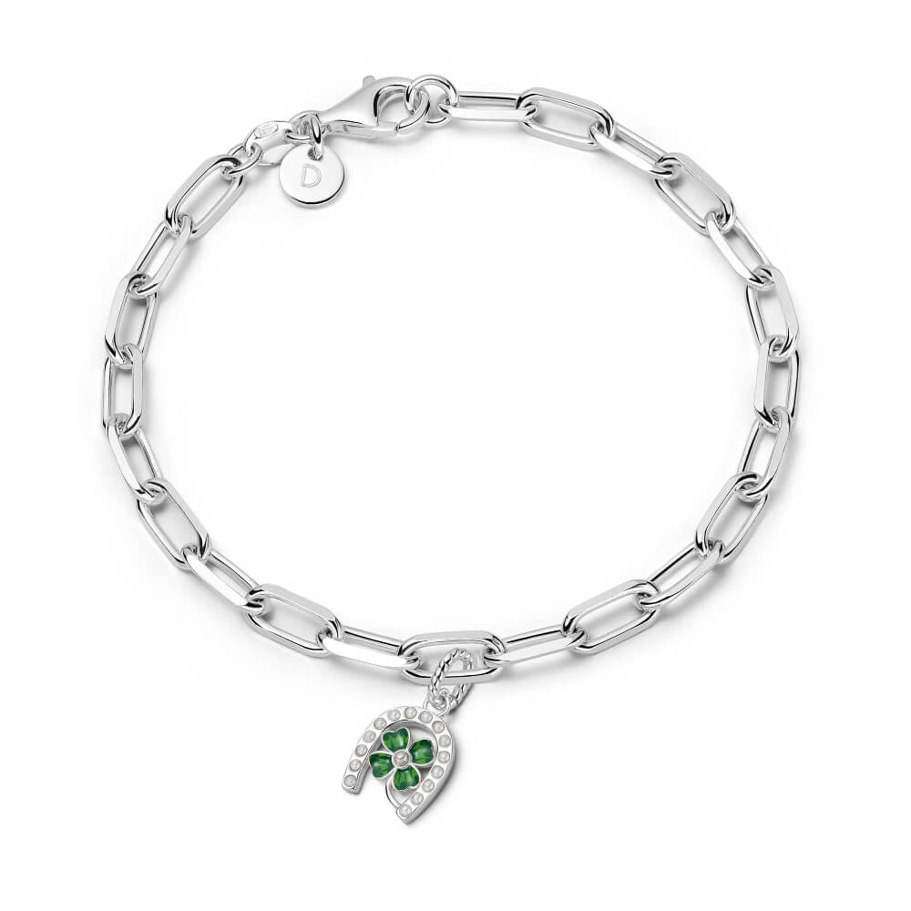 Daisy London Silver Shrimps Clover Charm Bracelet - MococoDaisy LondonGSET158_SLVBracelets