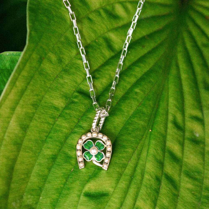 Daisy London Silver Shrimps Clover Charm Necklace - MococoDaisy LondonSHN003_SLVNecklaces