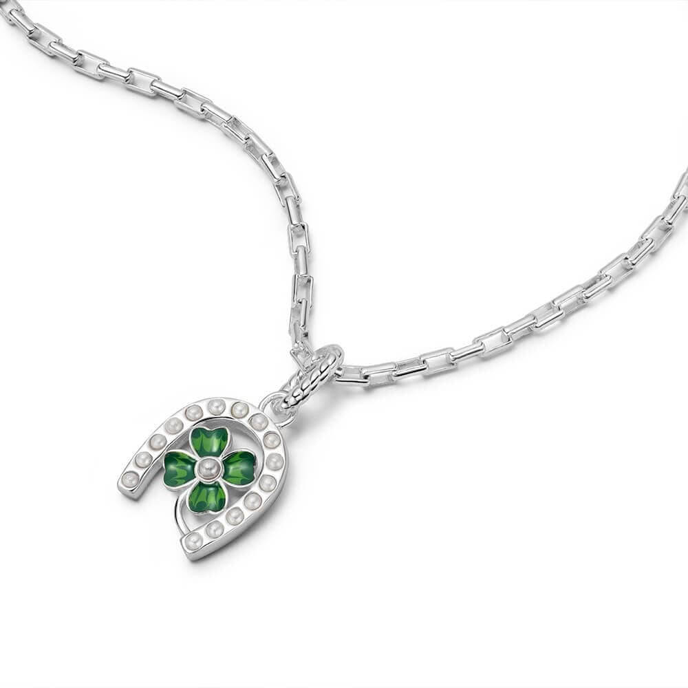 Daisy London Silver Shrimps Clover Charm Necklace - MococoDaisy LondonSHN003_SLVNecklaces