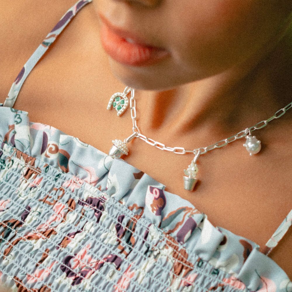 Daisy London Silver Shrimps Clover Charm Pendant - MococoDaisy LondonSHC001_SLVCharms & Pendants