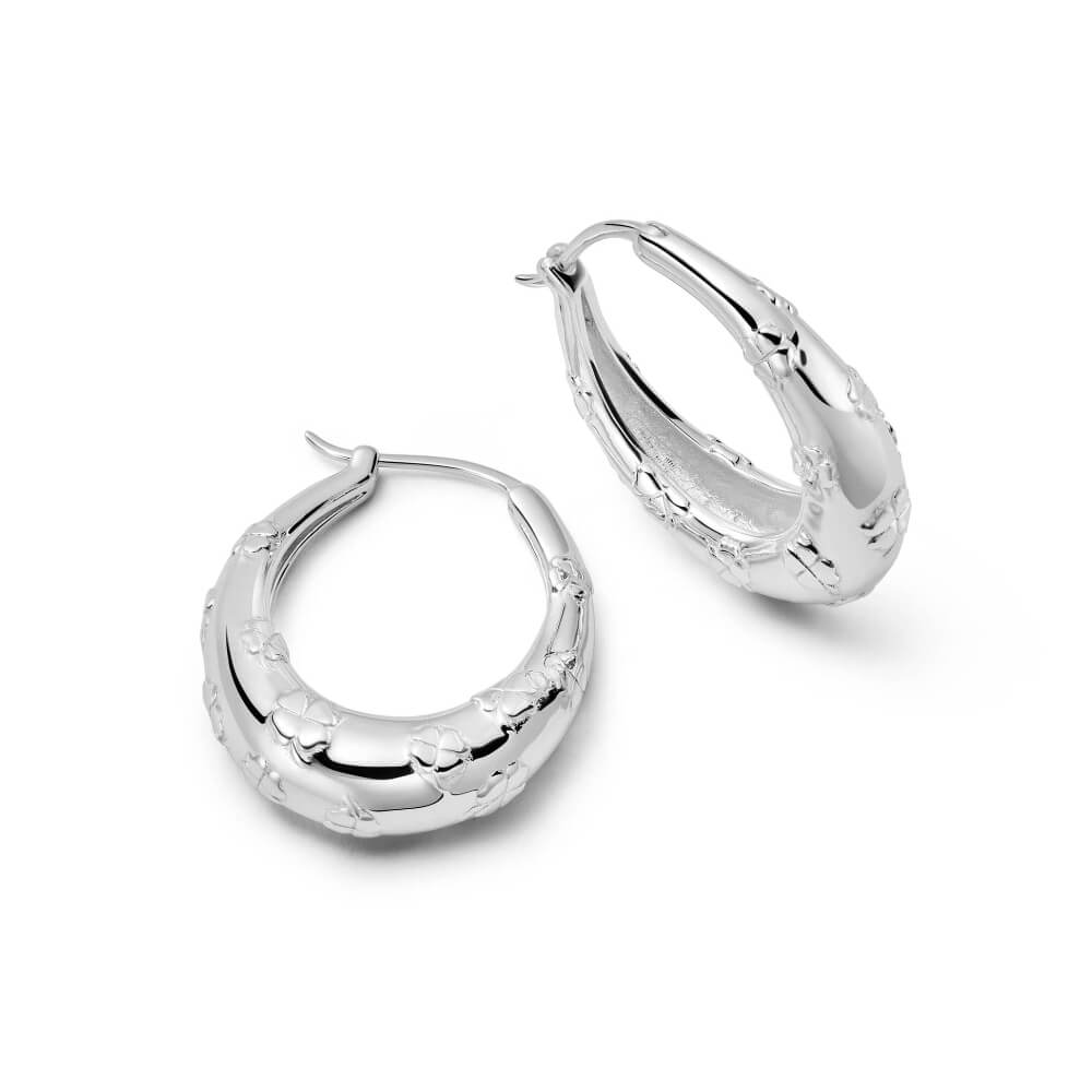 Daisy London Silver Shrimps Lucky Horseshoe Hoop Earrings - MococoDaisy LondonSHE007_SLVEarrings