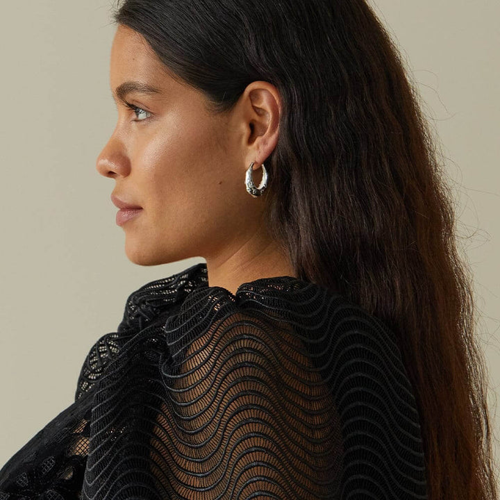 Daisy London Silver Shrimps Lucky Horseshoe Hoop Earrings - MococoDaisy LondonSHE007_SLVEarrings