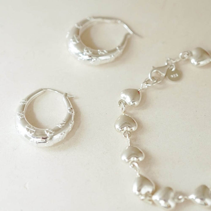 Daisy London Silver Shrimps Lucky Horseshoe Hoop Earrings - MococoDaisy LondonSHE007_SLVEarrings