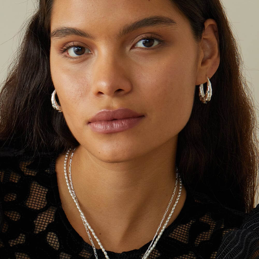 Daisy London Silver Shrimps Lucky Horseshoe Hoop Earrings - MococoDaisy LondonSHE007_SLVEarrings