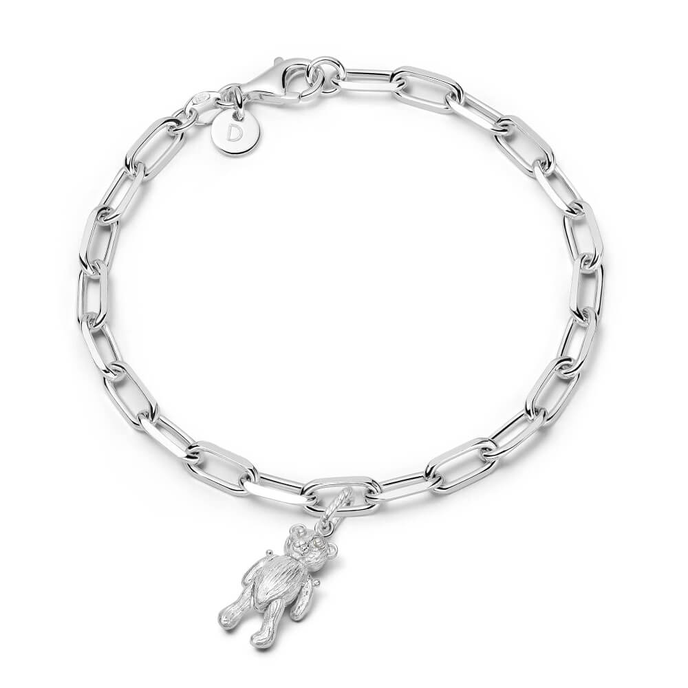 Daisy London Silver Shrimps Teddy Bear Charm Bracelet - MococoDaisy LondonGSET159_SLVBracelets