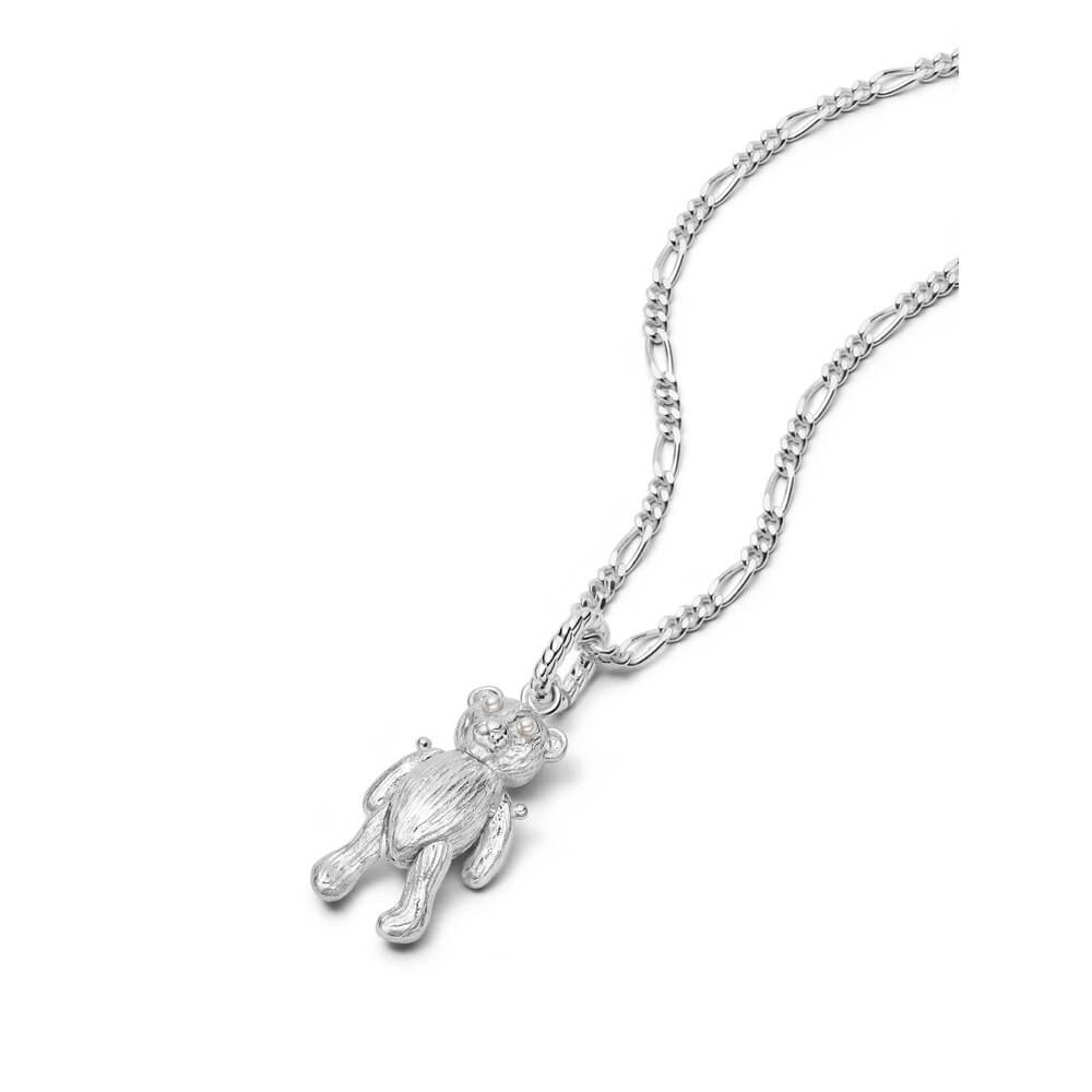 Daisy London Silver Shrimps Teddy Bear Necklace - MococoDaisy LondonSHN011_SLVNecklaces