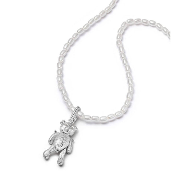 Daisy London Silver Shrimps Teddy Bear Pearl Necklace - MococoDaisy LondonSHN010_SLVNecklaces