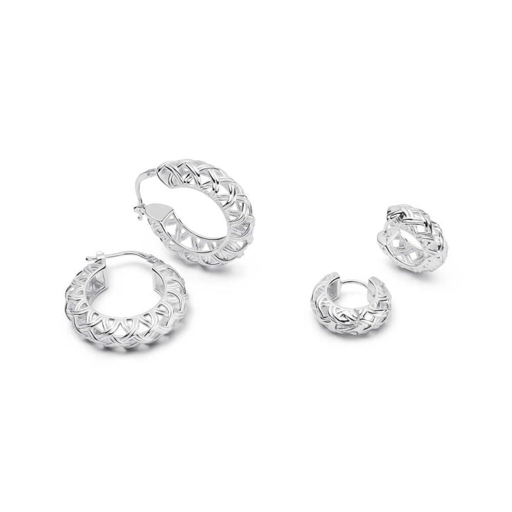 Daisy London Silver Shrimps Woven Earring Stack - MococoDaisy LondonGSET120_SLVEarrings