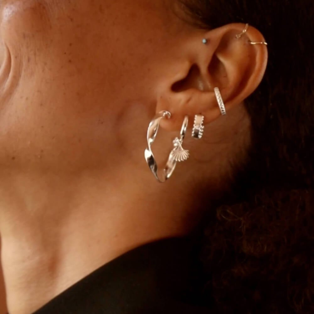 Daisy London Silver Studded Ear Cuff - MococoDaisy LondonWE01_SLVEarrings