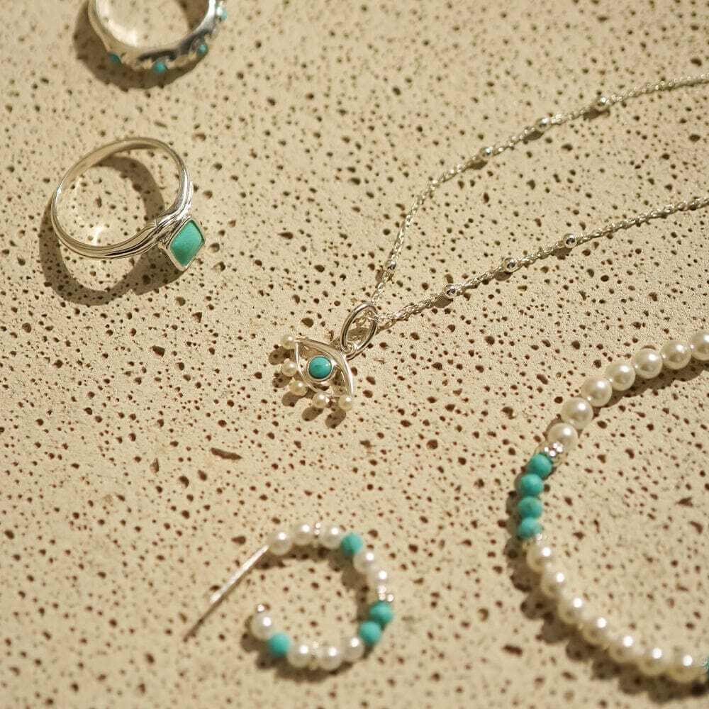 Daisy London Silver The Evil Eye Necklace Layering Set - MococoDaisy LondonGSET127_SLVJewellery Sets
