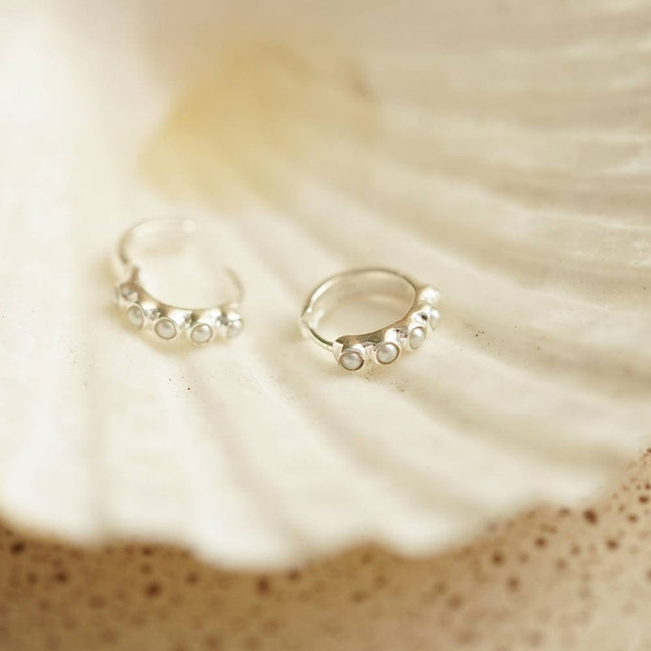 Daisy London Silver The Pearl & Turquoise Earring Stack - MococoDaisy LondonGSET128_SLVEarrings