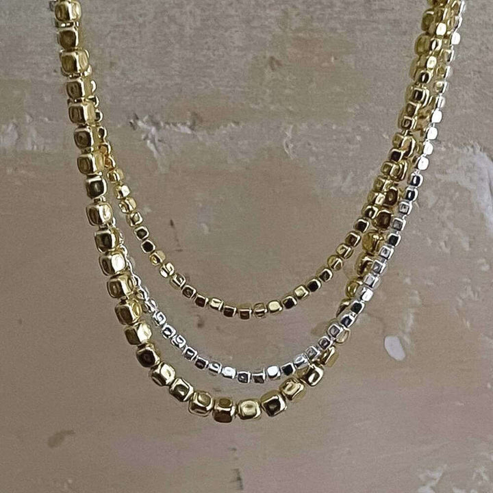 Daisy London Silver Thin Beaded Necklace - MococoDaisy LondonRN02_SLVNecklaces