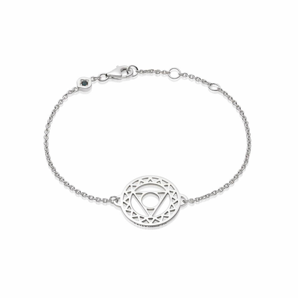 Daisy London Silver Throat Communication Chakra Bracelet - MococoDaisy LondonCHKBR1012Bracelets