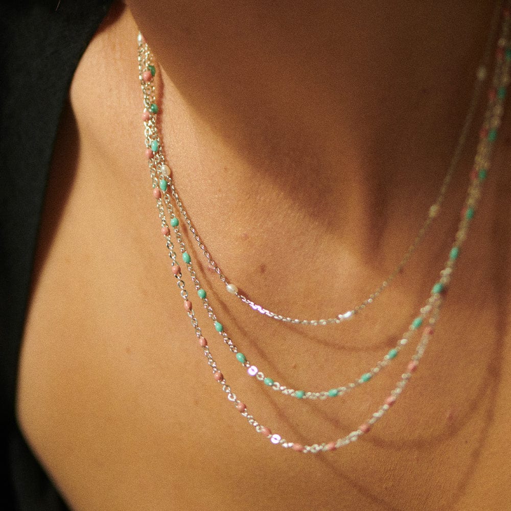Daisy London Silver Treasures Seed Pearl Chain Necklace - MococoDaisy LondonTN05_SLVNecklaces