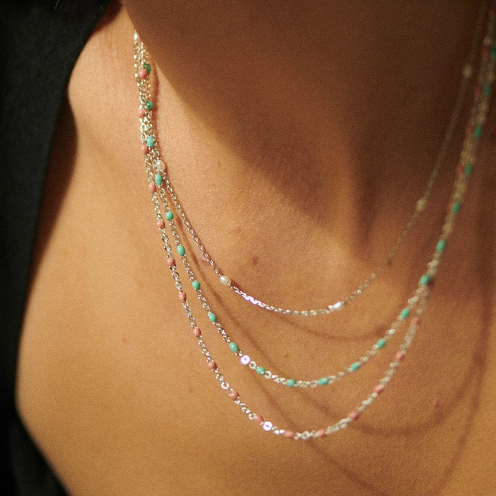 Daisy London Silver Treasures Seed Pearl Chain Necklace - MococoDaisy LondonTN05_SLVNecklaces