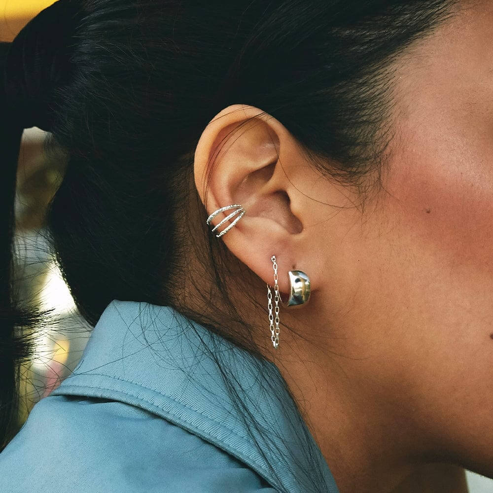 Daisy London Silver Triple Ear Cuff - MococoDaisy LondonCF01_SLVEarrings