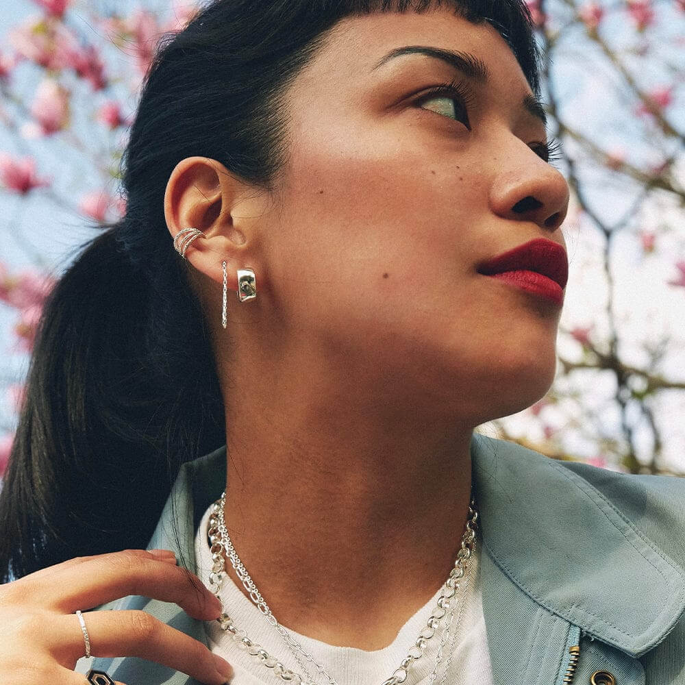 Daisy London Silver Triple Ear Cuff - MococoDaisy LondonCF01_SLVEarrings