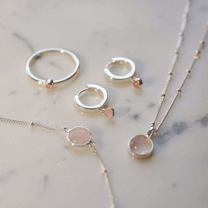Daisy London Silver Ultimate Rose Quartz Layering Set - MococoDaisy LondonGSET147_SLV_XSJewellery Sets