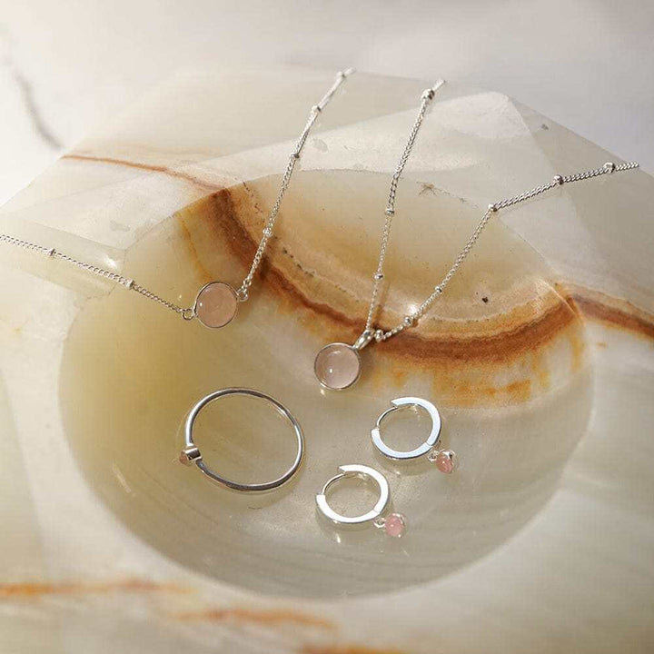 Daisy London Silver Ultimate Rose Quartz Layering Set - MococoDaisy LondonGSET147_SLV_XSJewellery Sets