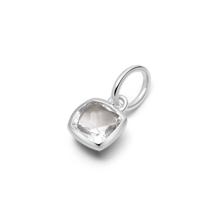 Daisy London Silver White Topaz April Birthstone Charm Pendant - MococoDaisy LondonPBS16_SLV5056104125342Charms & Links