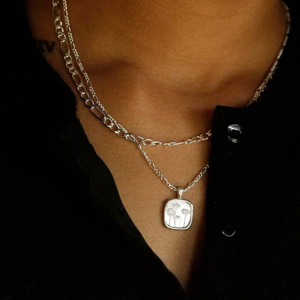 Daisy London Silver Wild Daisies Flower Necklace - MococoDaisy LondonFN08_SLVNecklaces
