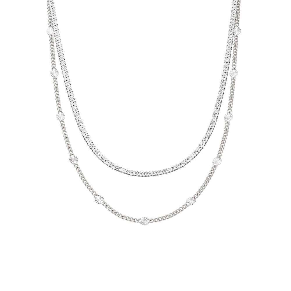 Daisy London Silver You Give Me Light' Layering Necklace Set - MococoDaisy LondonGSET34_SLVJewellery Sets