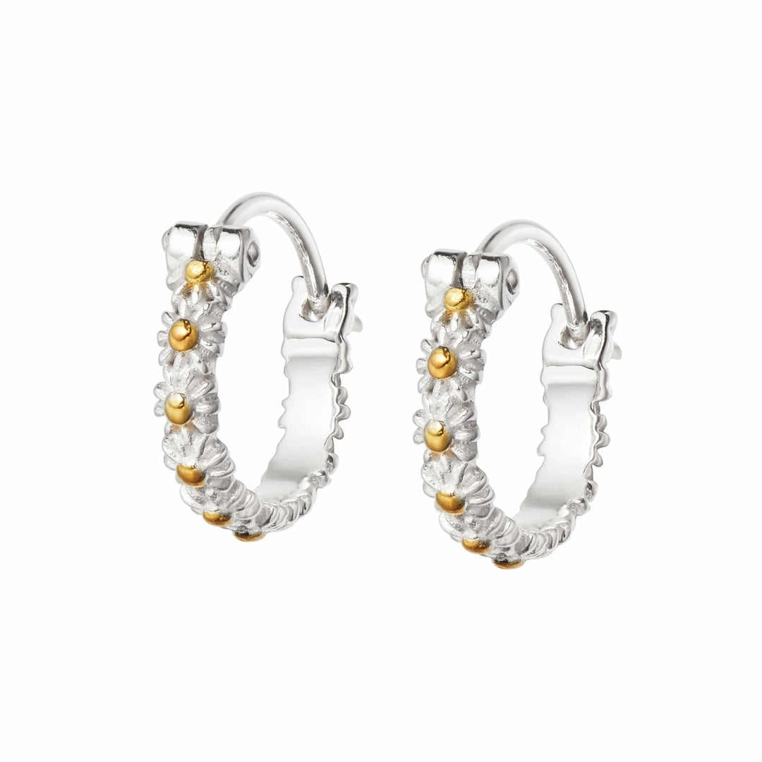 Daisy London Sterling Silver 10mm Daisy Iota Hoop Earrings - MococoDaisy LondonE5016_SLV5055379304056Earrings
