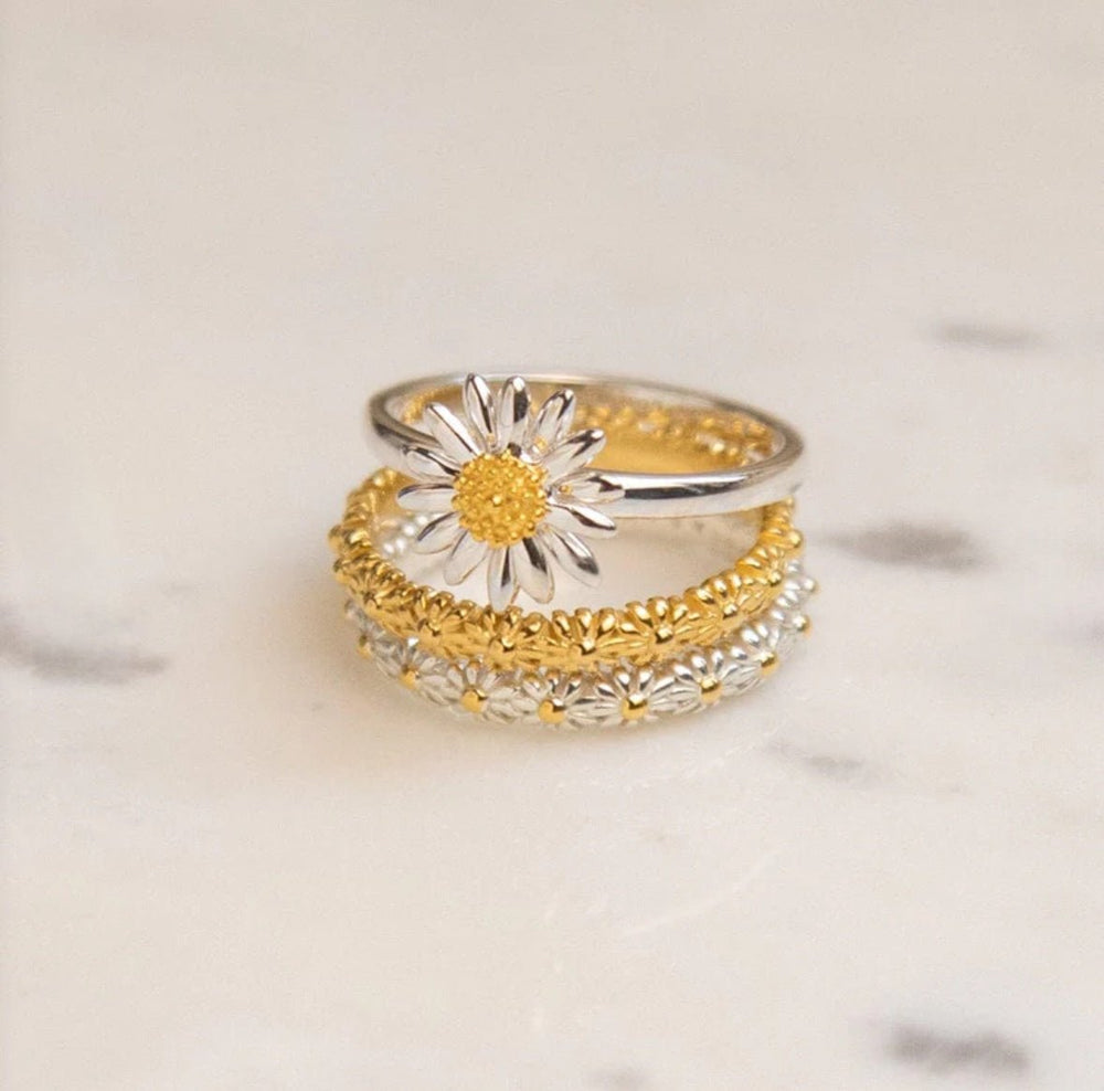 Daisy London Sterling Silver 10mm Daisy Ring - MococoDaisy LondonSR512_SLV_S5055379311597Rings
