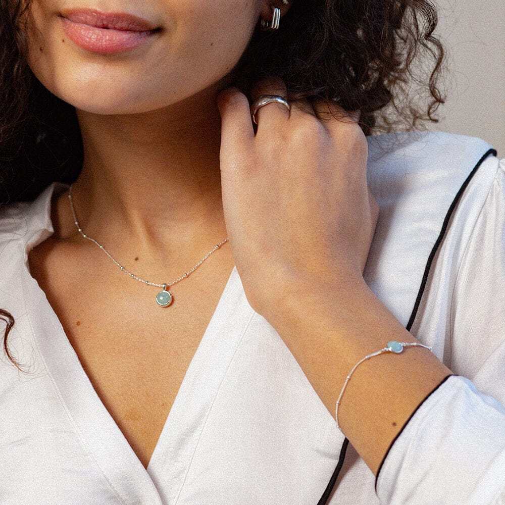 Daisy London Sterling Silver Amazonite Layering Set Additional Image - 1