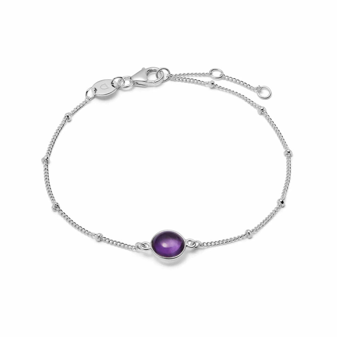 Daisy London Sterling Silver Amethyst Healing Stone Bracelet - MococoDaisy LondonHBR1002_SLV5056104103173Bracelets