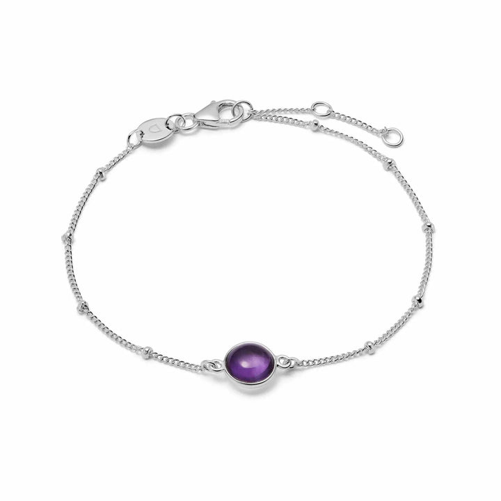 Daisy London Sterling Silver Amethyst Healing Stone Bracelet - MococoDaisy LondonHBR1002_SLV5056104103173Bracelets