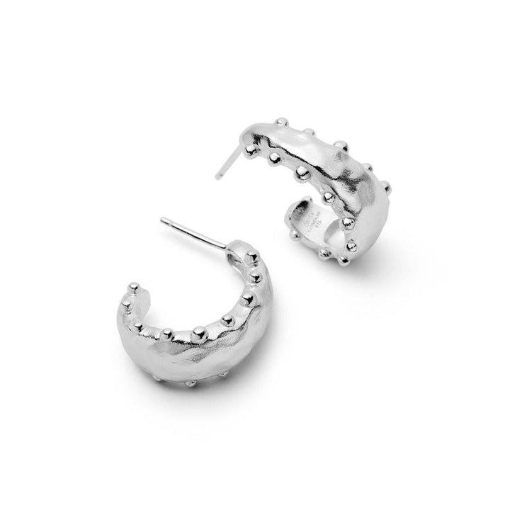 Daisy London Sterling Silver Amulet Bobble Hoop Earrings - MococoDaisy LondonSE21_SLV5056104135419Earrings