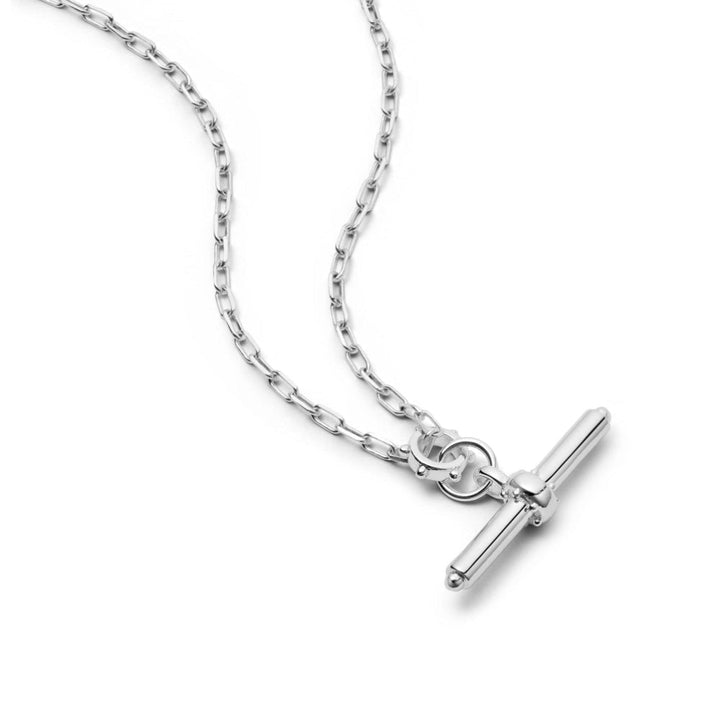 Daisy London Sterling Silver Amulet T Bar Necklace - MococoDaisy LondonSN21_SLV5056104135518Necklaces