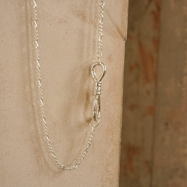 Daisy London Sterling Silver Apollo Carabiner Chain Necklace 4