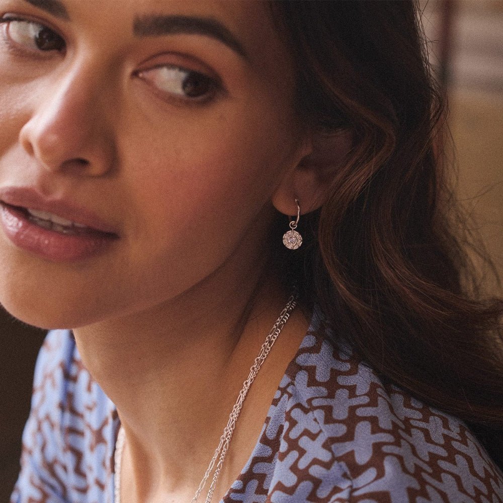 Daisy London Sterling Silver Apollo Sparkle Drop Earrings - MococoDaisy LondonRE06_SLV5056104133736Earrings