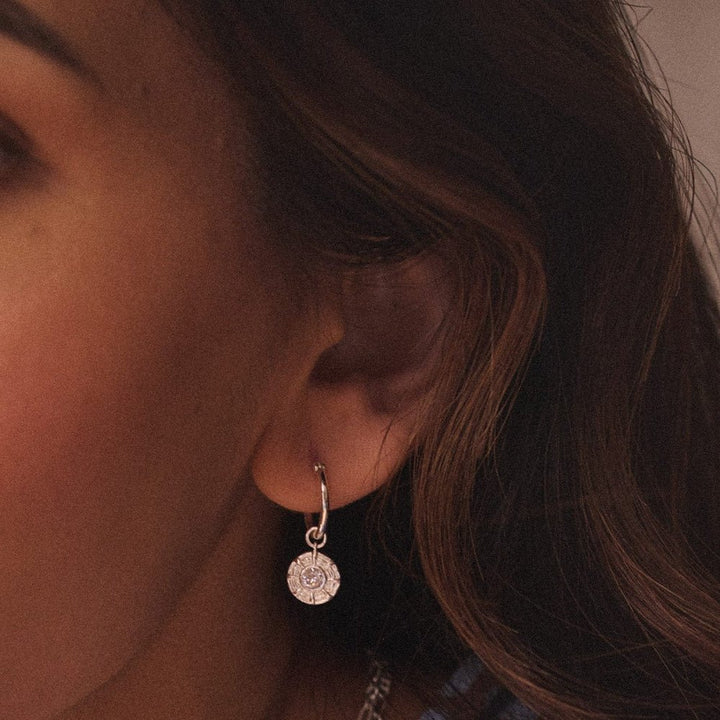 Daisy London Sterling Silver Apollo Sparkle Drop Earrings - MococoDaisy LondonRE06_SLV5056104133736Earrings