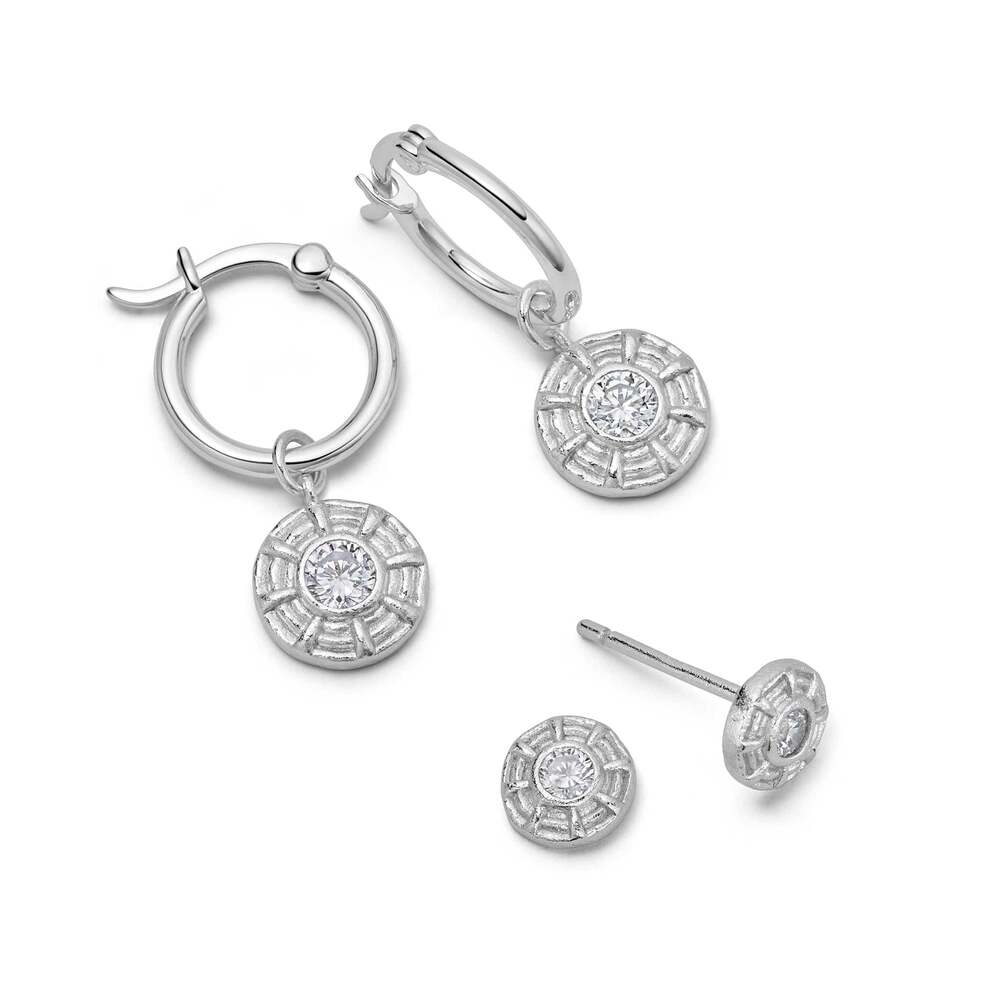 Daisy London Sterling Silver Apollo Sparkle Earring Stack