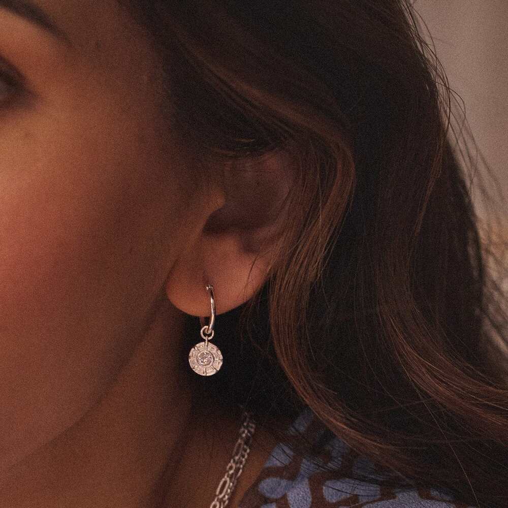 Daisy London Sterling Silver Apollo Sparkle Earring Stack Additional Image - 1