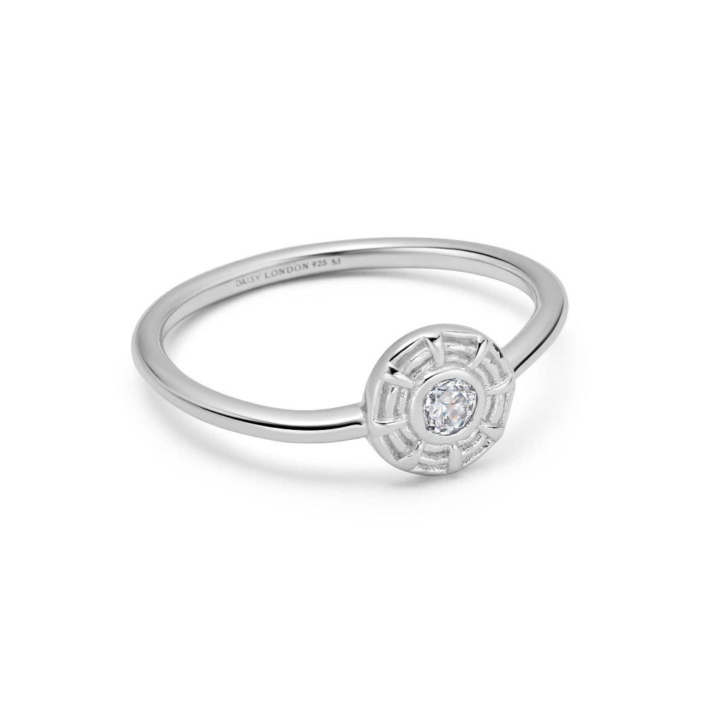 Daisy London Sterling Silver Apollo Sparkle Ring 
