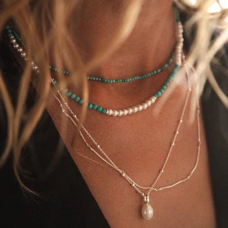 Daisy London Sterling Silver Baroque Pearl Shell Necklace - MococoDaisy LondonSN12_SLVNecklaces