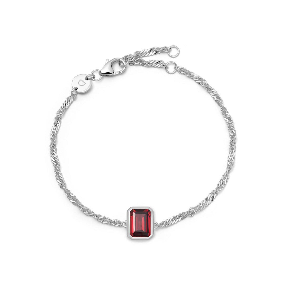 Daisy London Sterling Silver Birthstone Charm Bracelet - MococoDaisy LondonBSBR13_SLV5056104138878Bracelets